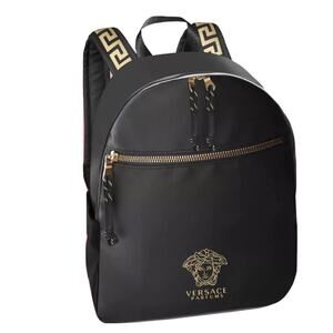 VERSACE Parfums Backpack Medusa Logo Limited Edition Black NWT